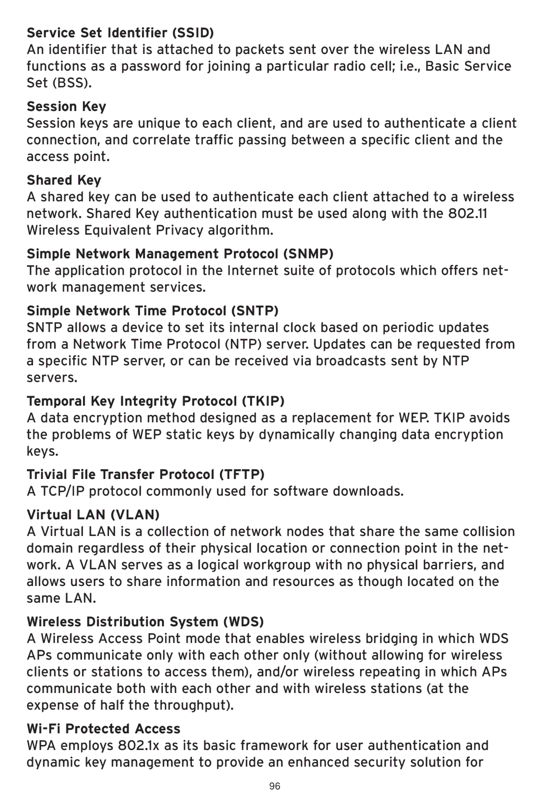 SMC Networks SMCWHSG44-G Service Set Identifier Ssid, Session Key, Shared Key, Simple Network Management Protocol Snmp 