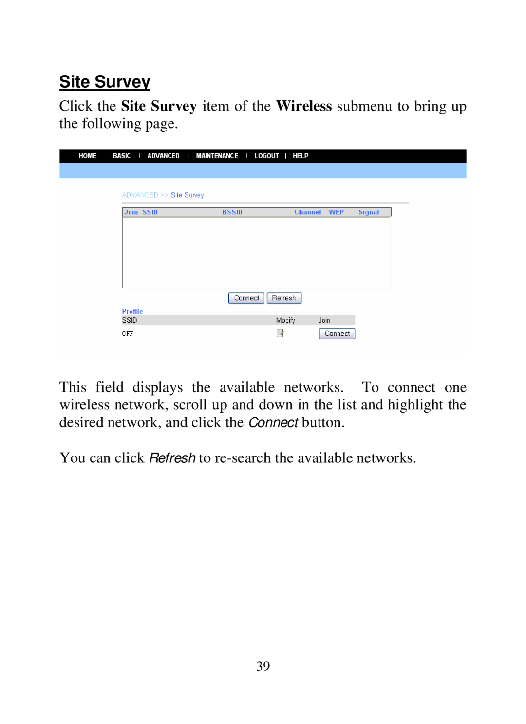 SMC Networks SMCWIPCAM-G manual Site Survey 