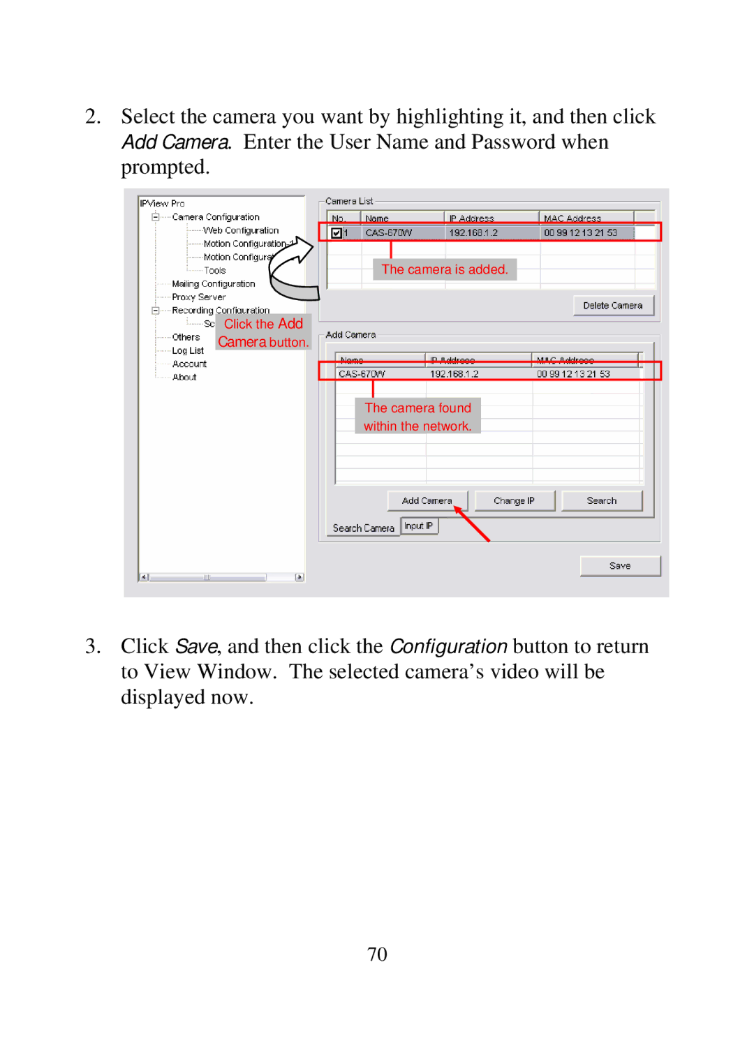 SMC Networks SMCWIPCAM-G manual Camera button 