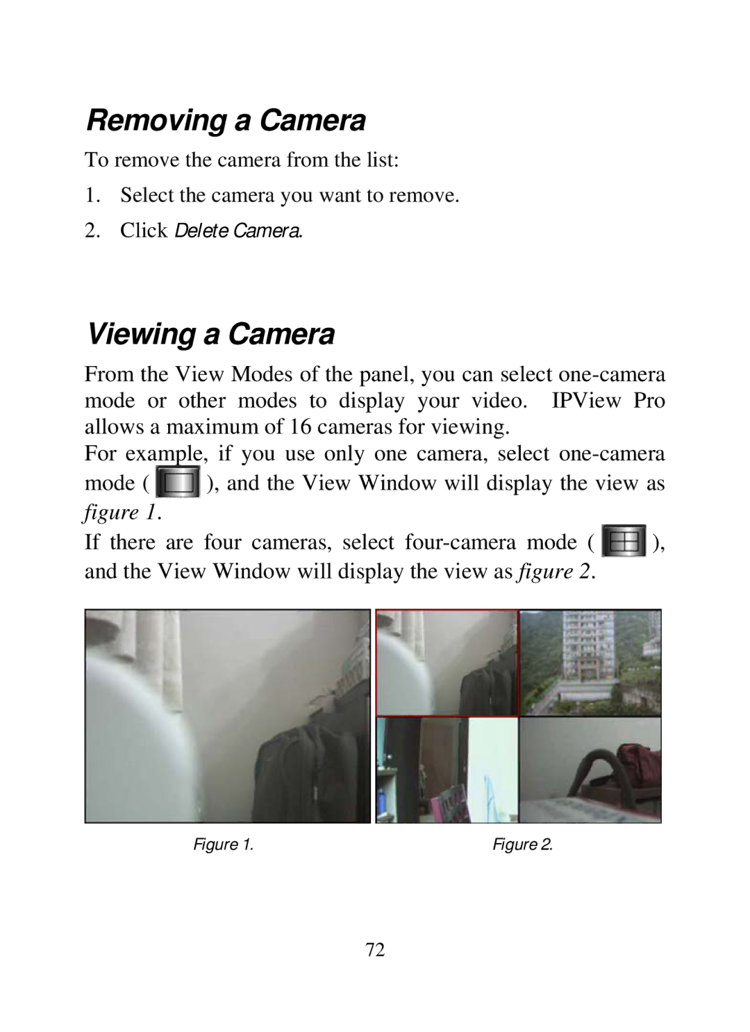 SMC Networks SMCWIPCAM-G manual Removing a Camera, Viewing a Camera 