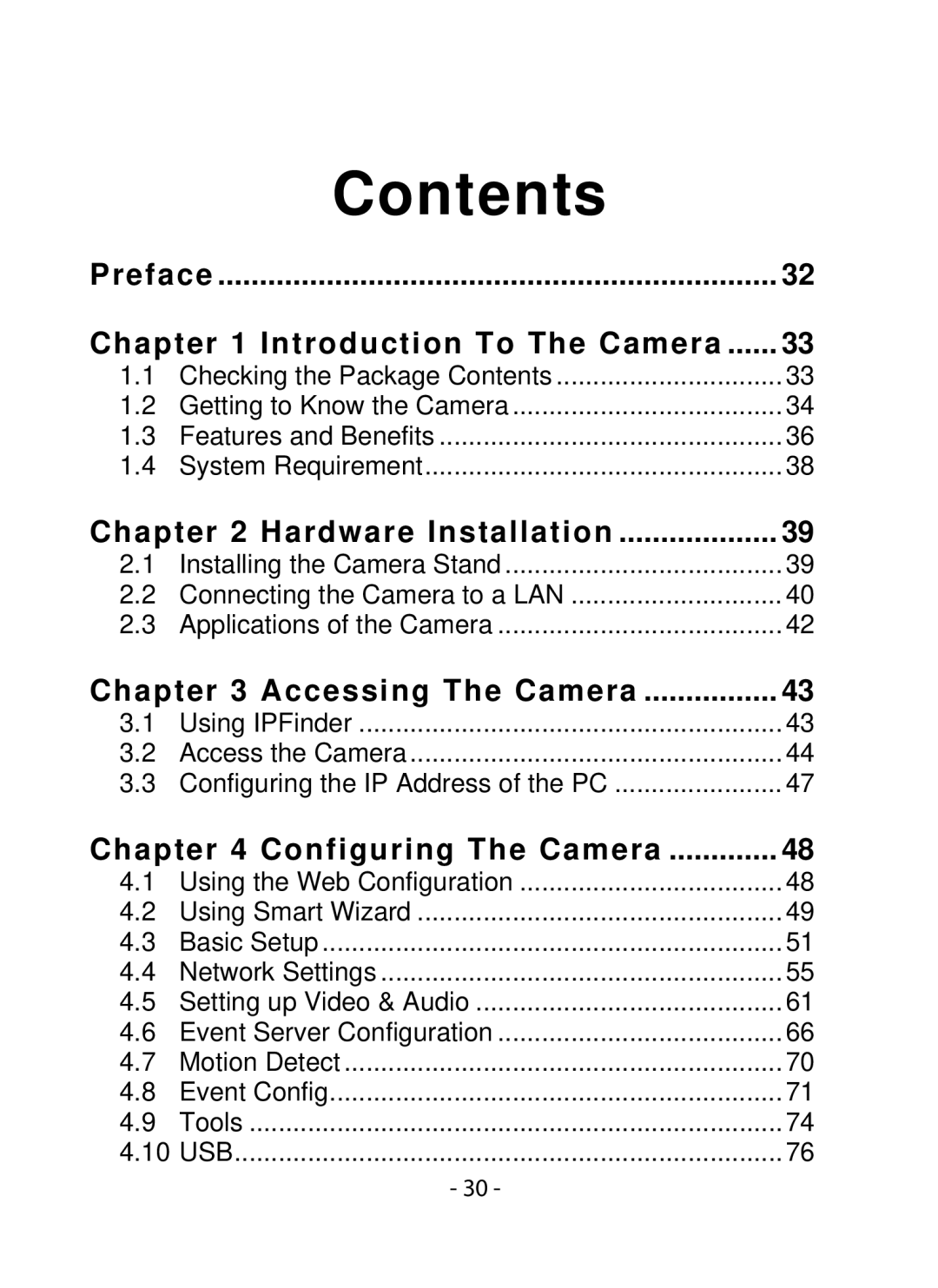 SMC Networks SMCWIPCFN-G2 manual Contents 