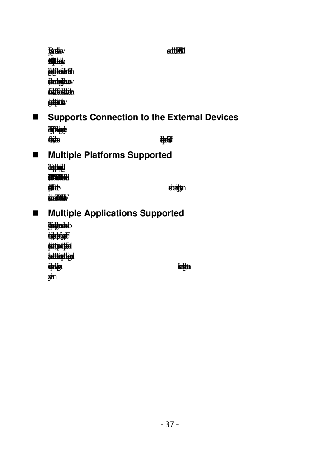 SMC Networks SMCWIPCFN-G2 manual „ Supports Connection to the External Devices, „ Multiple Platforms Supported 