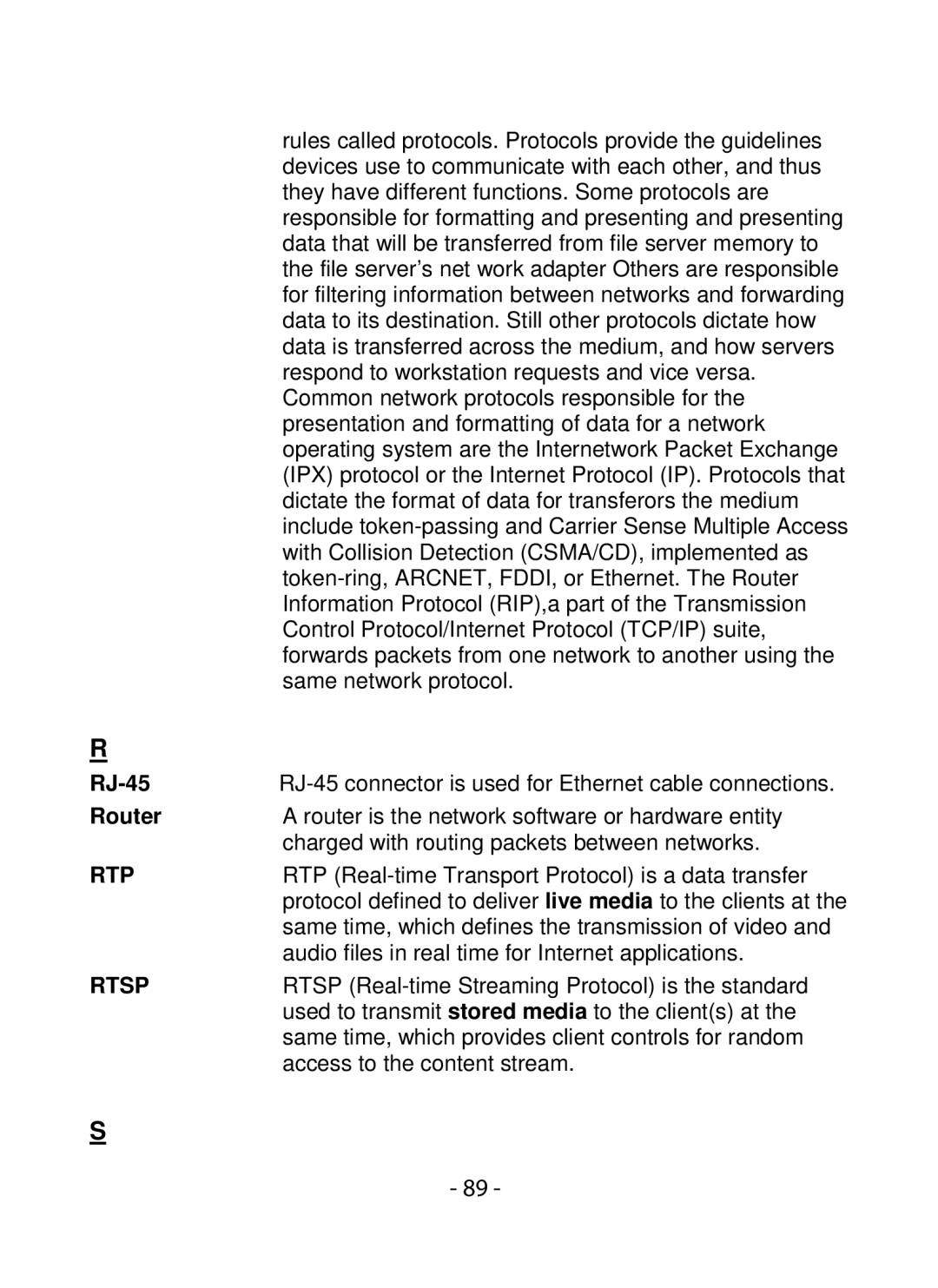 SMC Networks SMCWIPCFN-G2 manual Rtp 