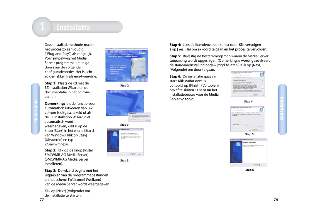 SMC Networks SMCWMR-AG manual Installatie 