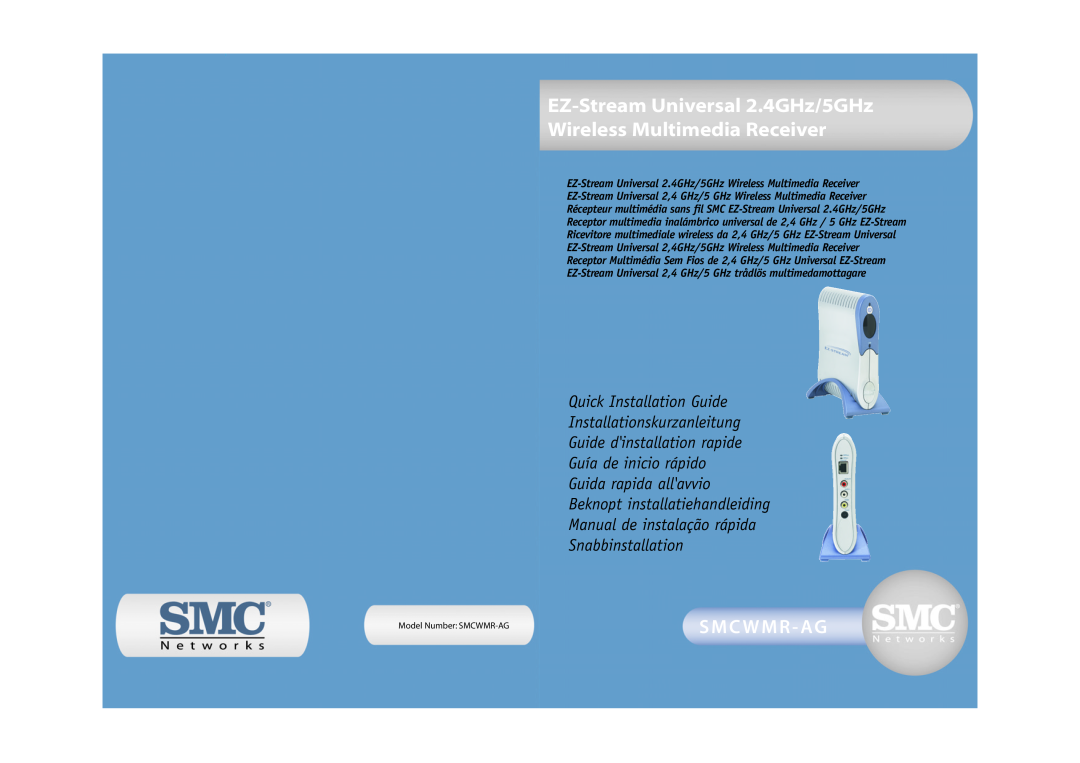 SMC Networks SMCWMR-AG manual S M C W M R - Ag, Quick Installation Guide, Installationskurzanleitung 