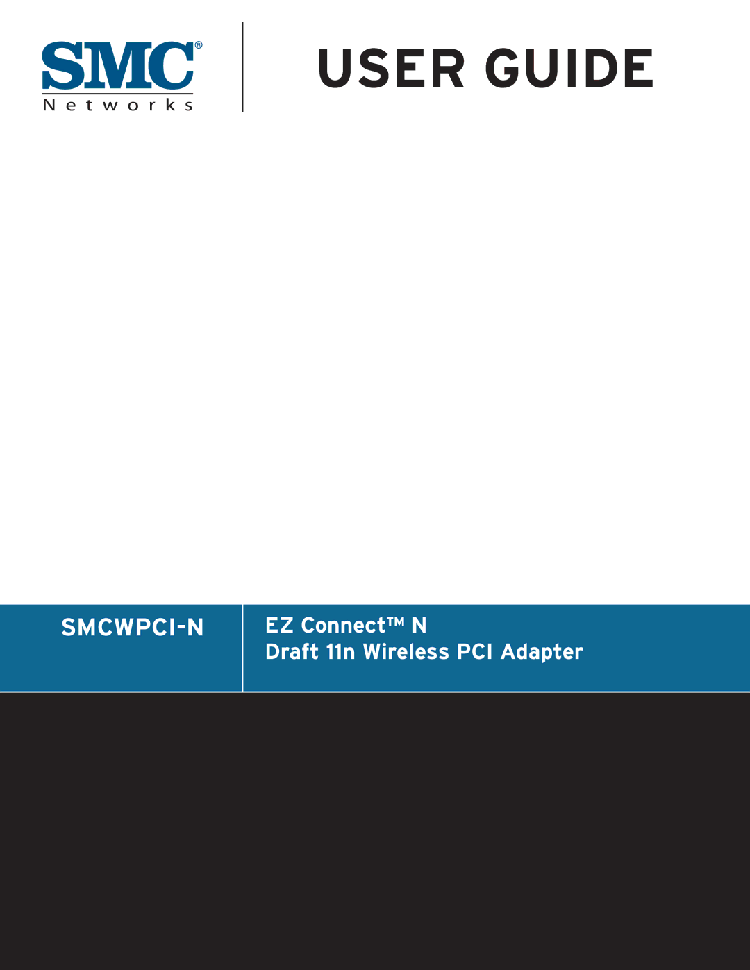 SMC Networks SMCWPCI-N manual User Guide 