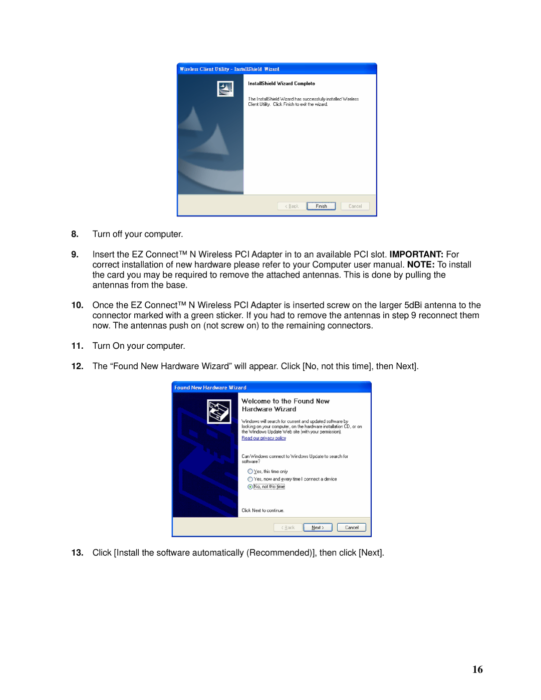 SMC Networks SMCWPCI-N manual 