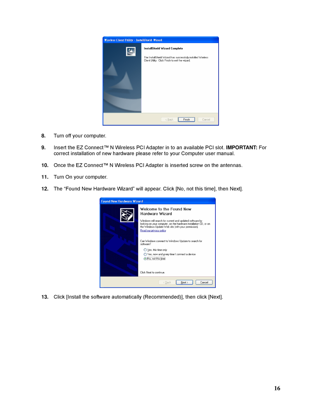 SMC Networks SMCWPCI-N2 manual 