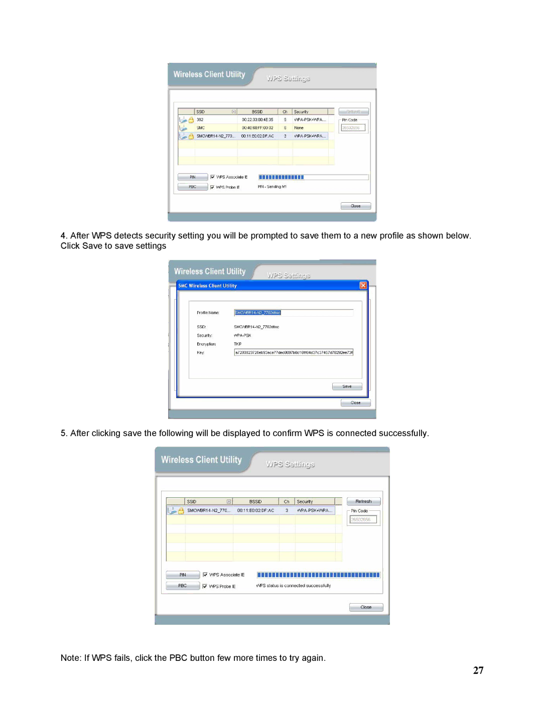 SMC Networks SMCWPCI-N2 manual 