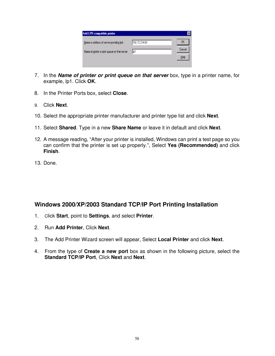 SMC Networks SMCWPS-G manual Run Add Printer, Click Next 