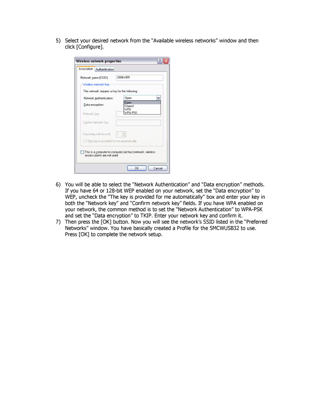 SMC Networks SMCWUSB32 manual 