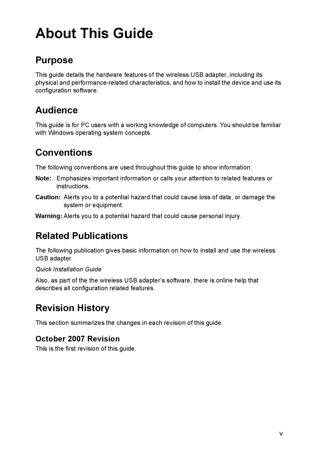 SMC Networks SMCWUSBS-N manual About This Guide, Purpose 