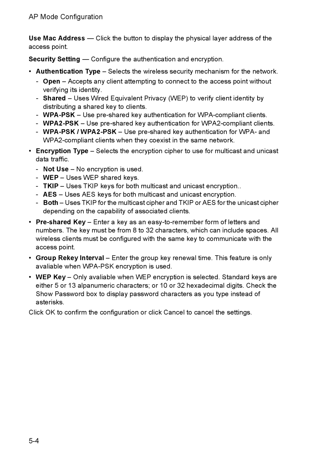 SMC Networks SMCWUSBS-N manual AP Mode Configuration 