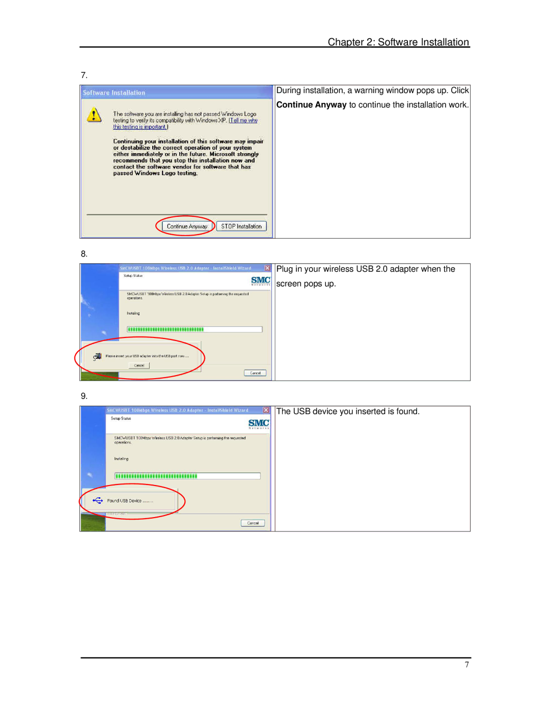 SMC Networks SMCWUSBT-G manual Software Installation 