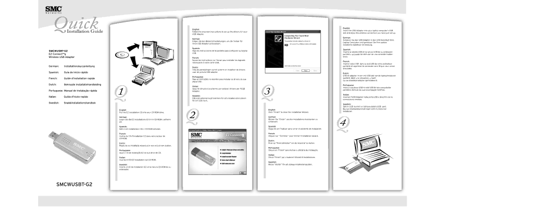 SMC Networks SMCWUSBT-G2 manual 