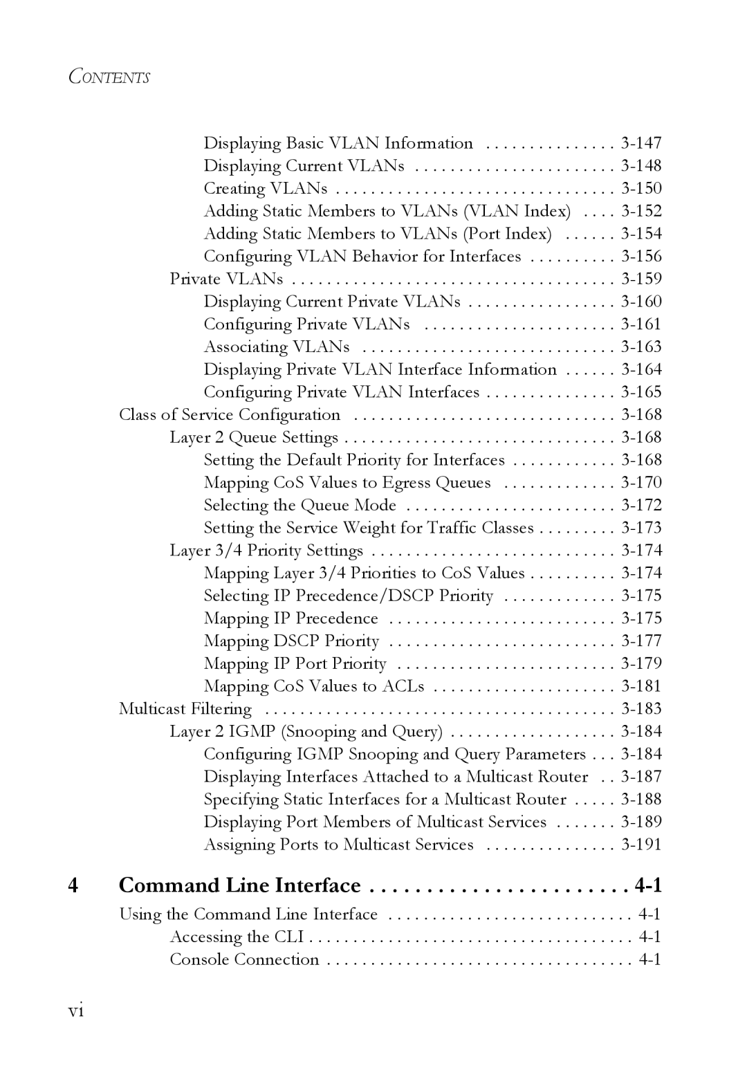 SMC Networks TigerSwitch manual Command Line Interface 