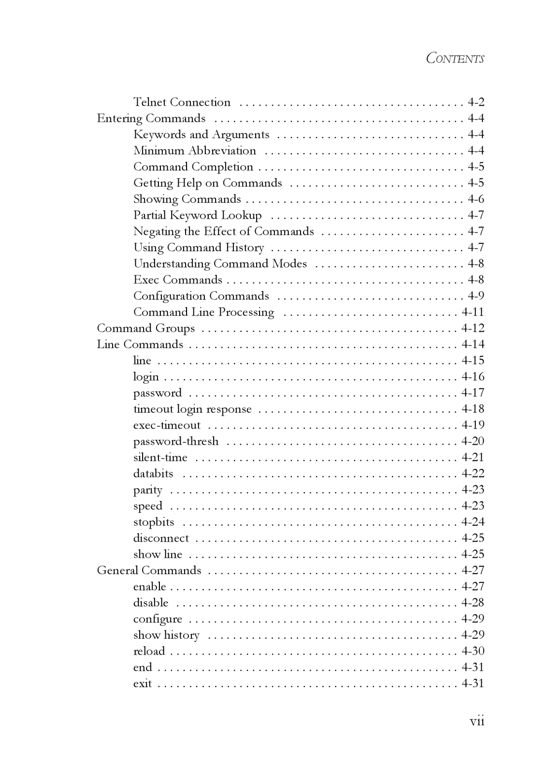 SMC Networks TigerSwitch manual Vii 