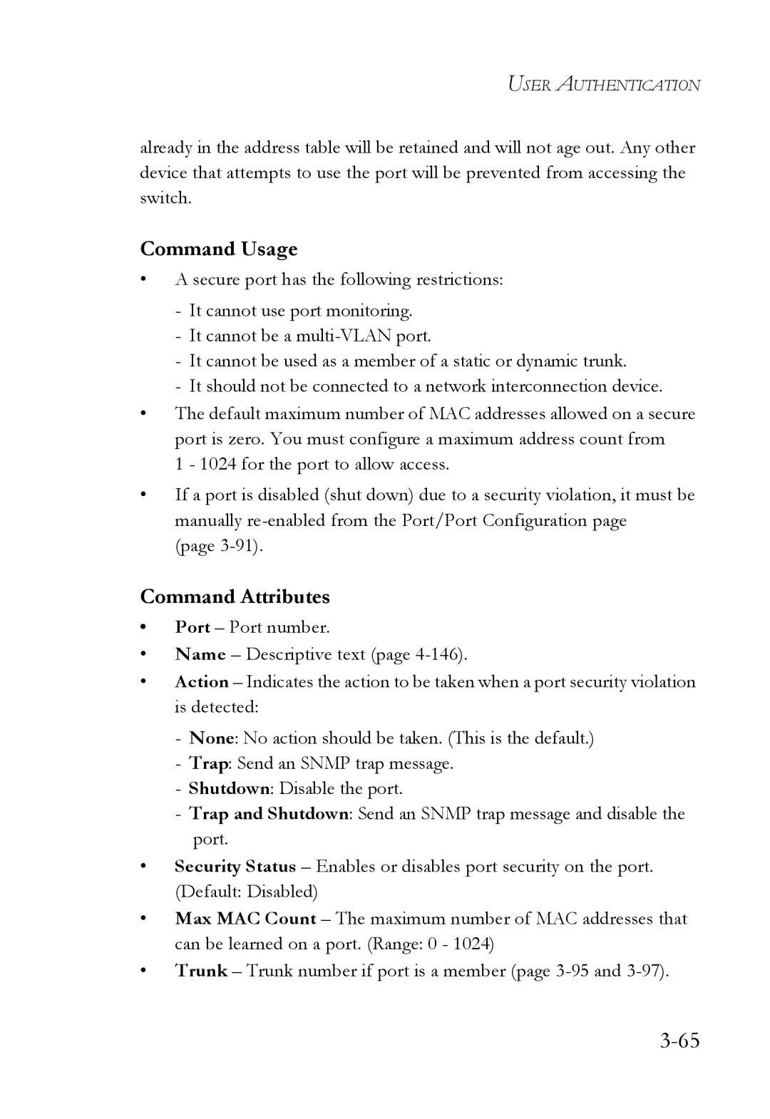 SMC Networks TigerSwitch manual Command Usage 