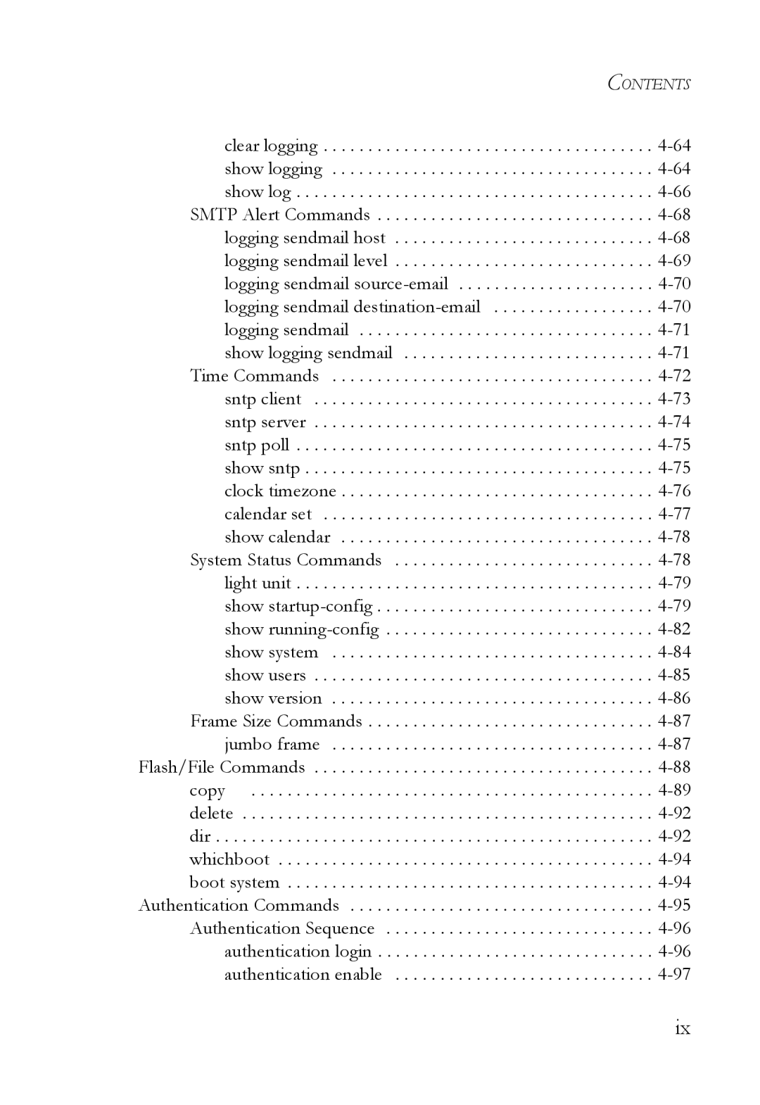 SMC Networks TigerSwitch manual Contents 