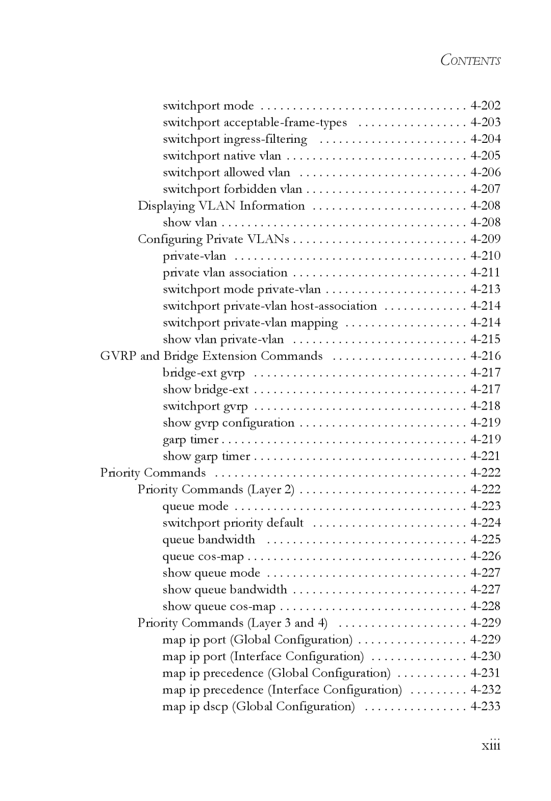 SMC Networks TigerSwitch manual Xiii 