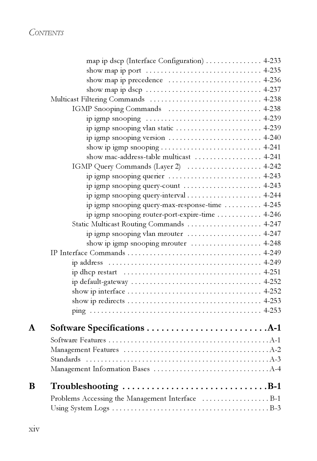 SMC Networks TigerSwitch manual Xiv 