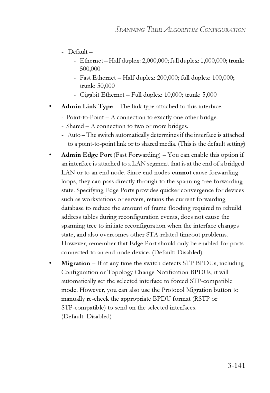 SMC Networks TigerSwitch manual 141 