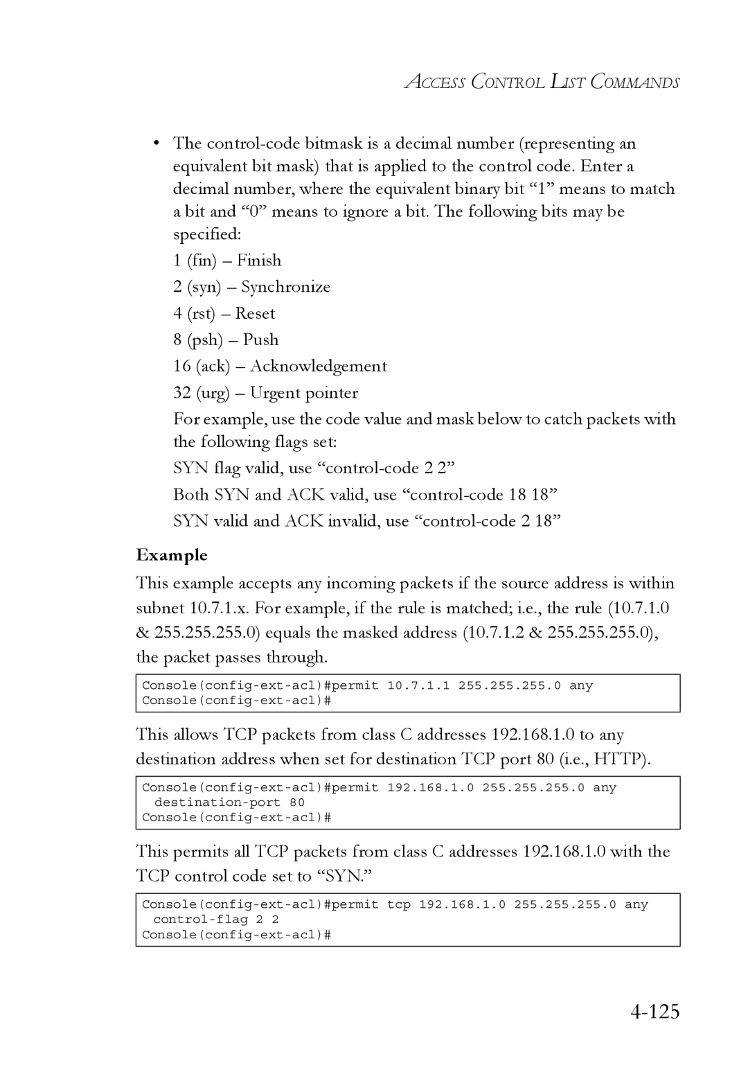 SMC Networks TigerSwitch manual 125 