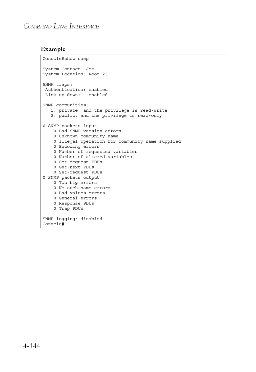 SMC Networks TigerSwitch manual 144 