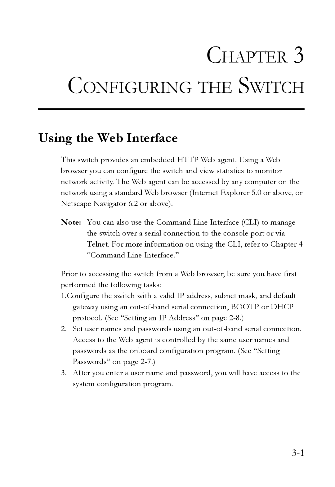 SMC Networks TigerSwitch manual Configuring the Switch, Using the Web Interface 