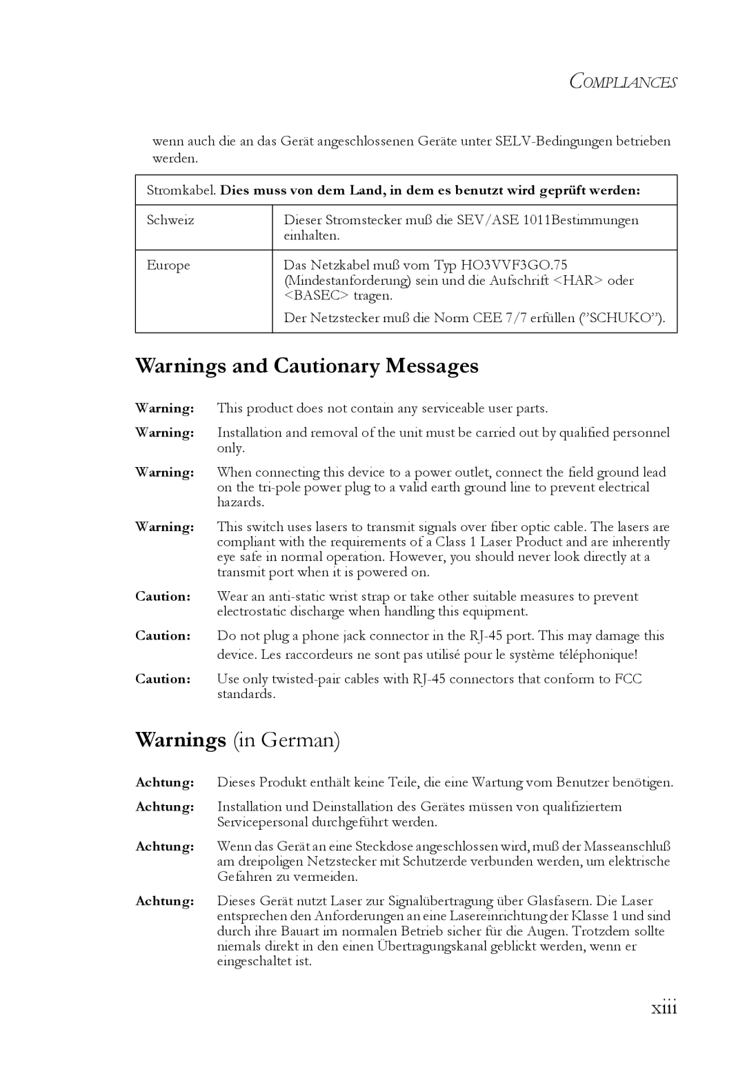 SMC Networks VDSL2 manual Xiii 