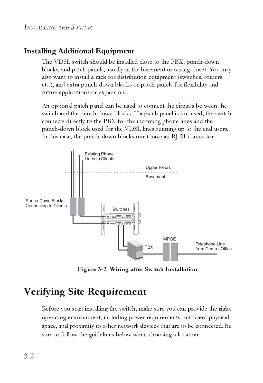 SMC Networks VDSL2 manual Verifying Site Requirement, Installing Additional Equipment 