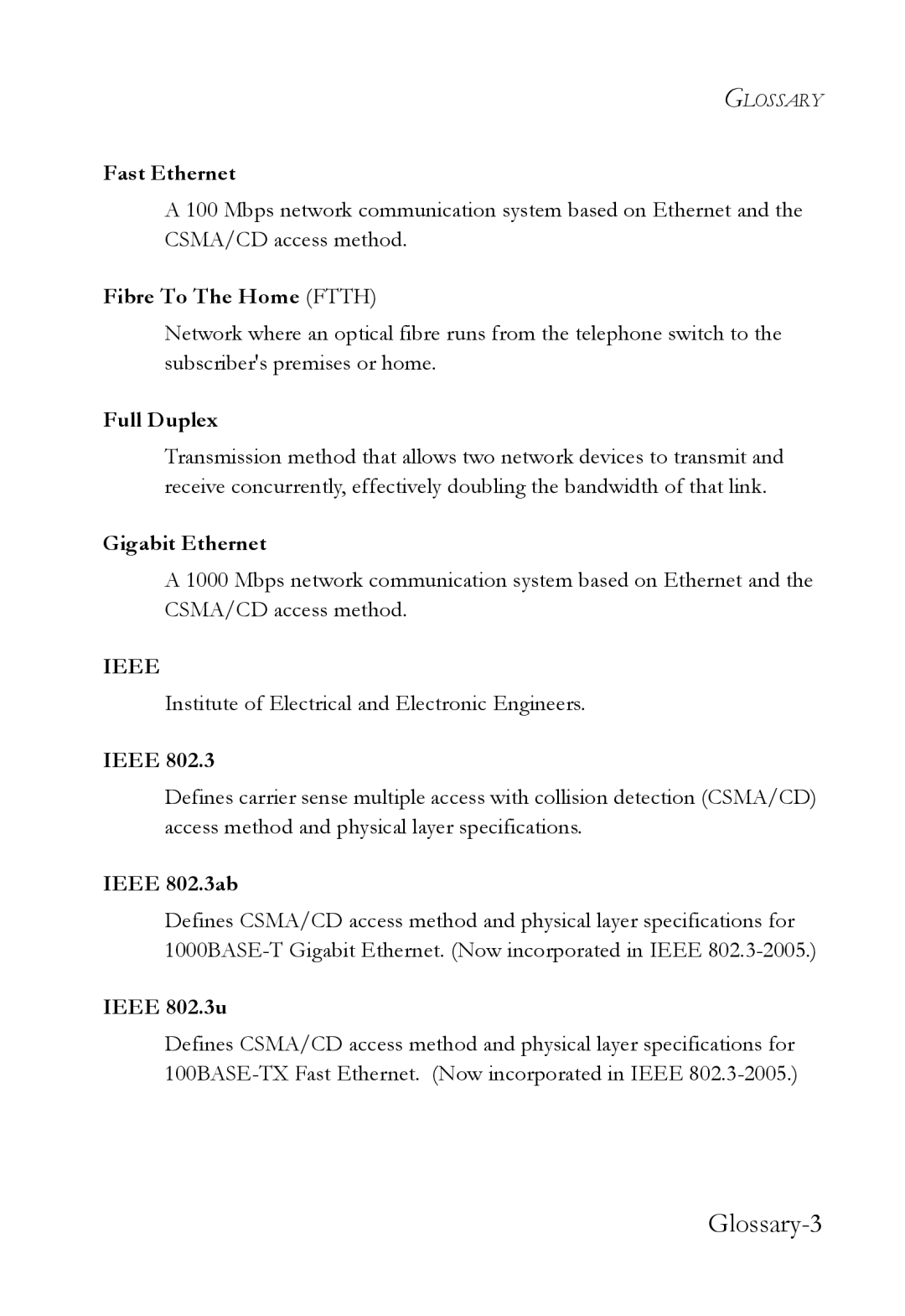 SMC Networks VDSL2 manual Glossary-3 