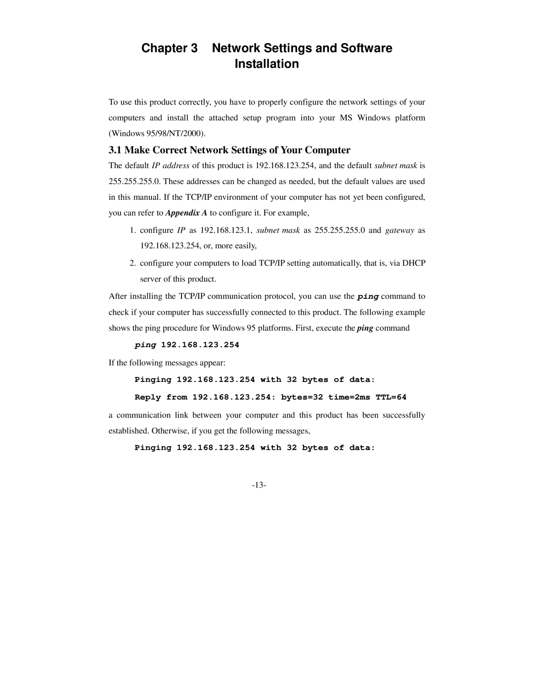 SMC Networks Wireless Broadband Router specifications Network Settings and Software Installation 