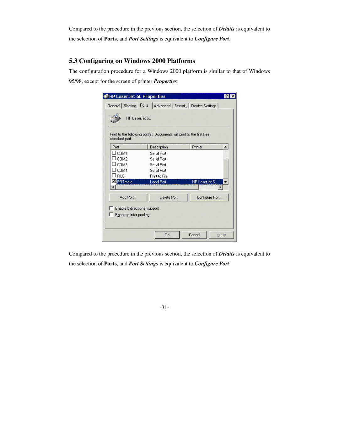 SMC Networks Wireless Broadband Router specifications Configuring on Windows 2000 Platforms 