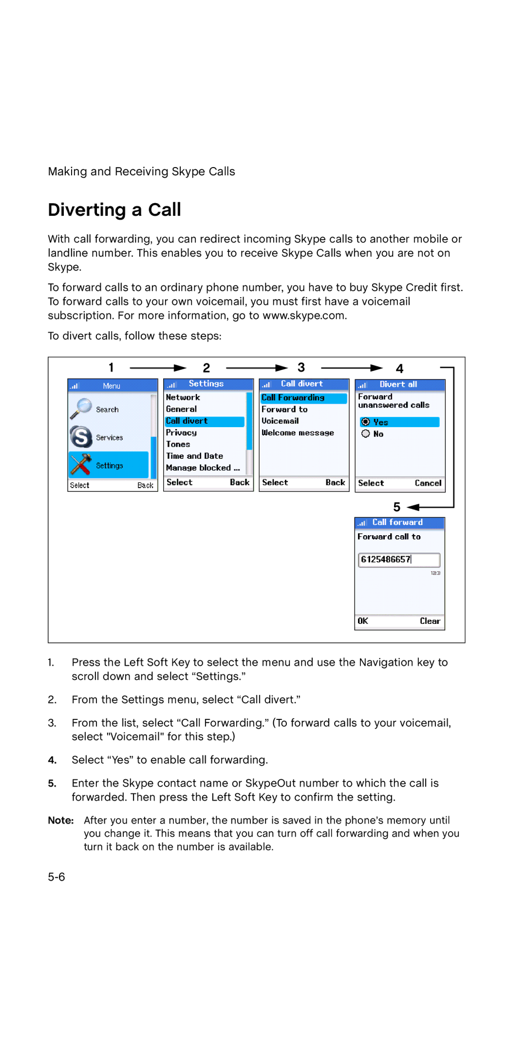 SMC Networks WSKP100 manual Diverting a Call 