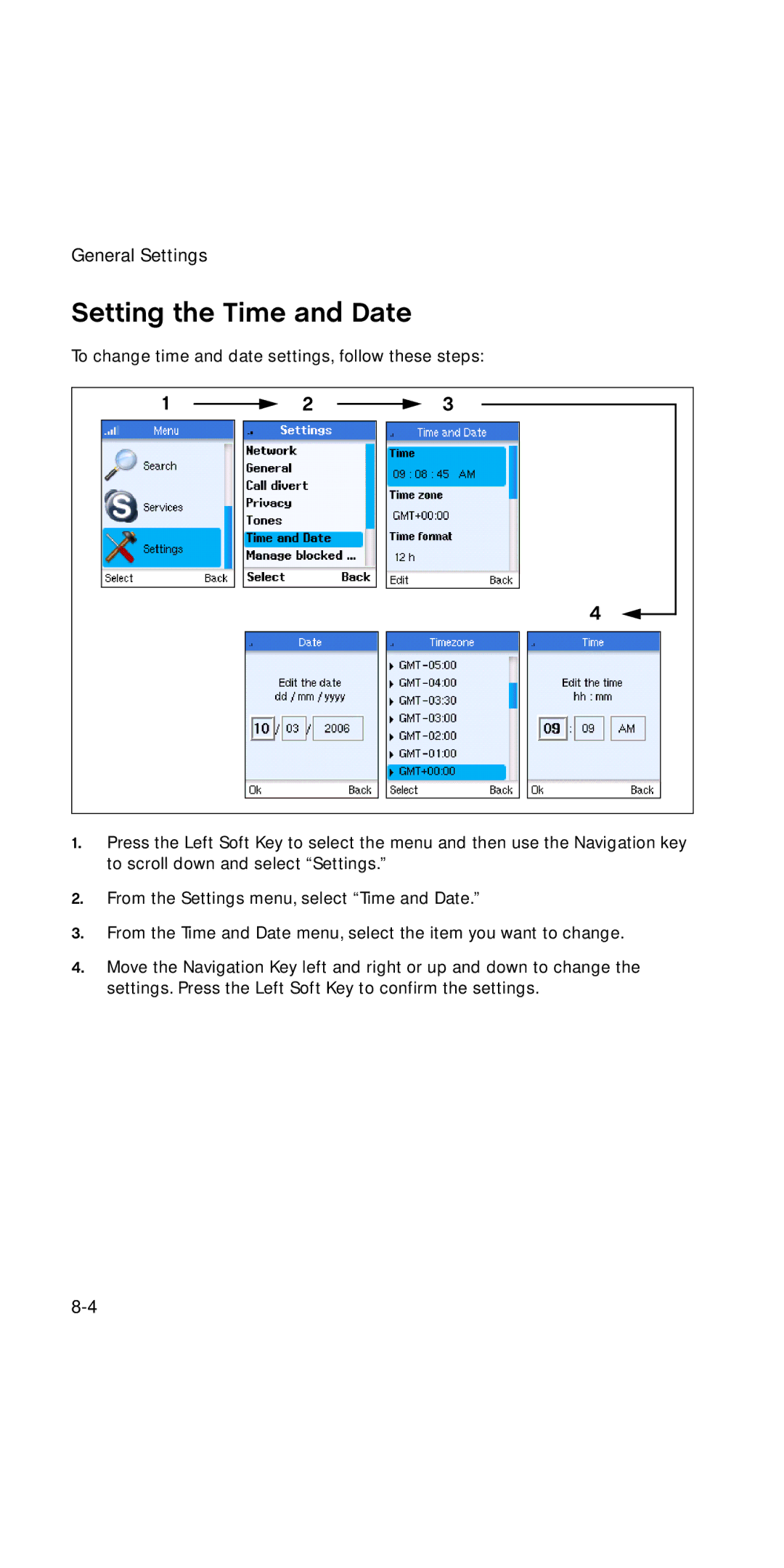 SMC Networks WSKP100 manual Setting the Time and Date 