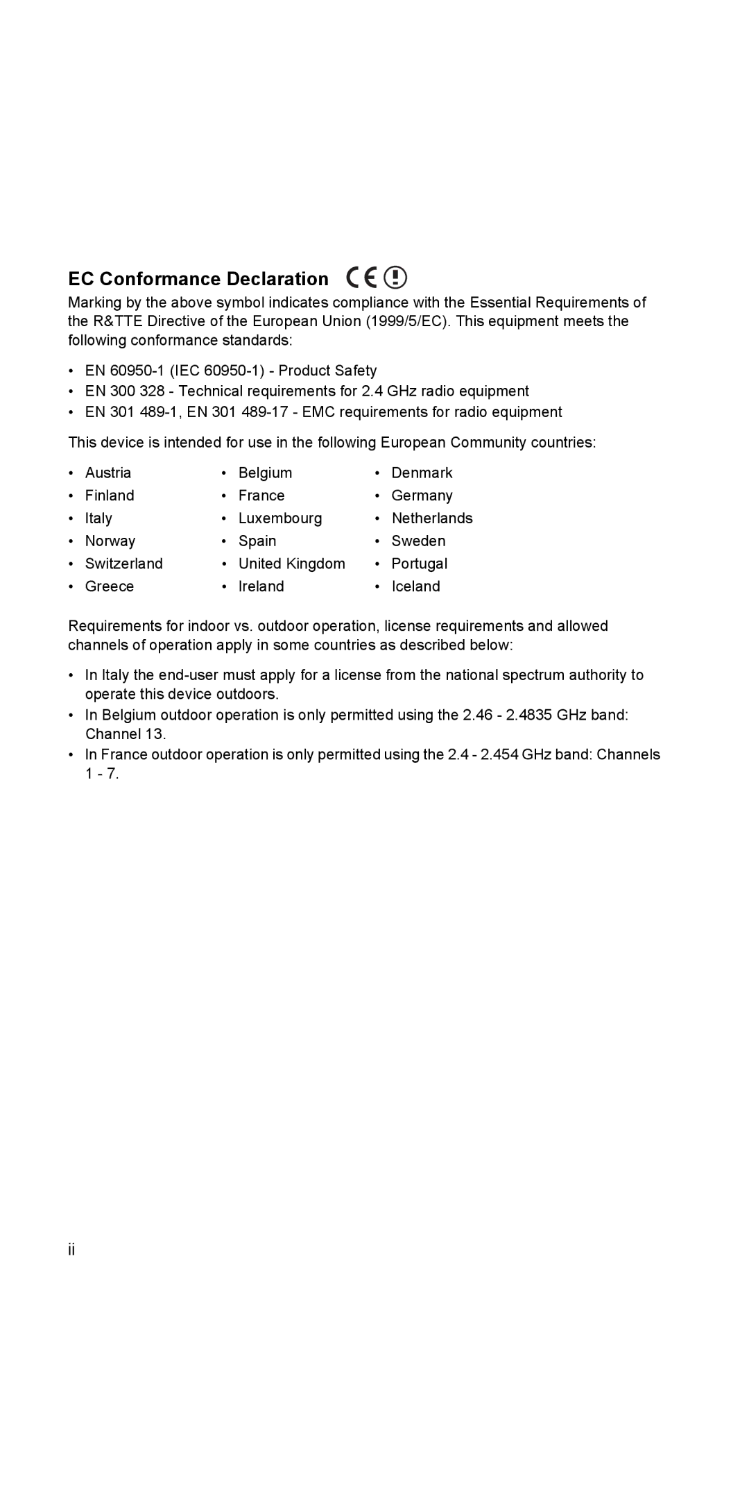 SMC Networks WSKP100 manual EC Conformance Declaration 