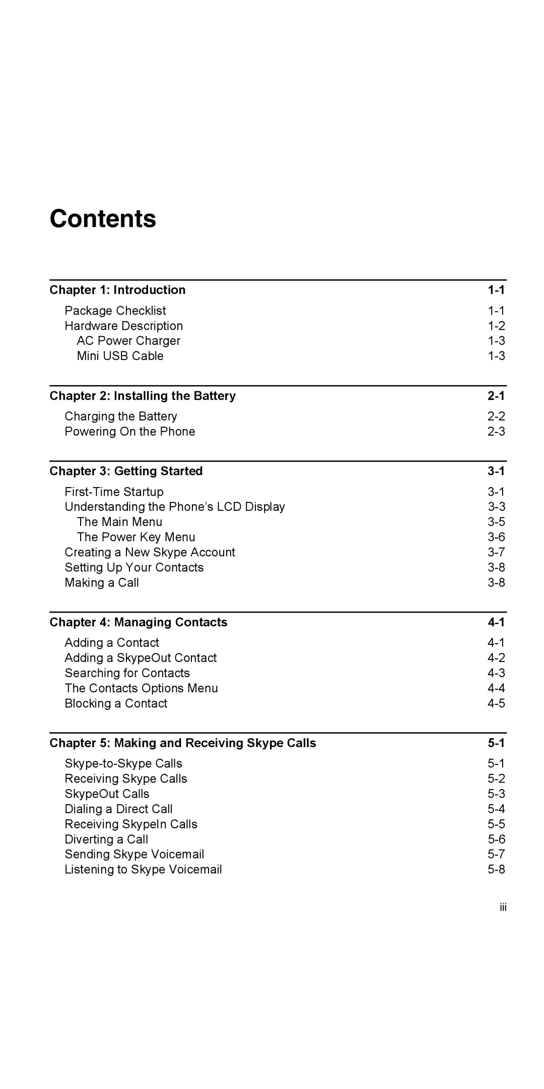 SMC Networks WSKP100 manual Contents 