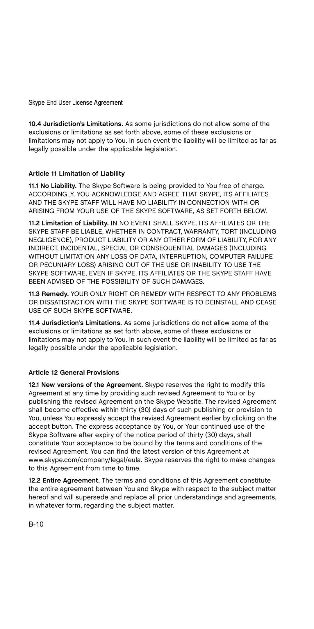 SMC Networks WSKP100 manual Article 11 Limitation of Liability, Article 12 General Provisions 