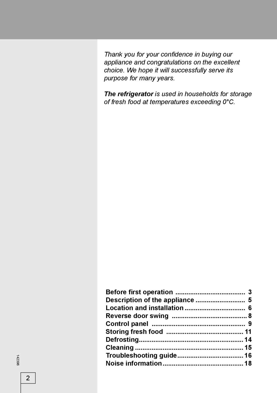 Smeg 142396 manual 