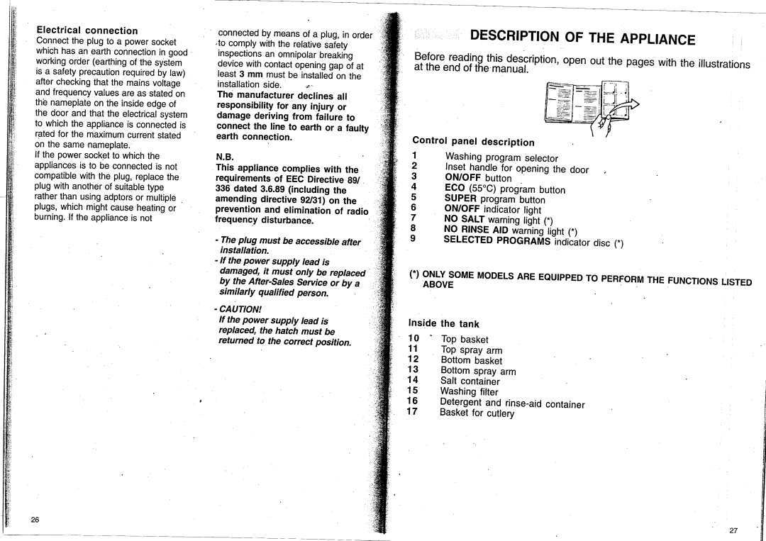 Smeg 19590 0411 00 manual 