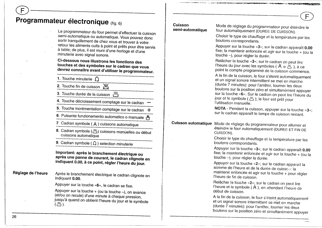 Smeg 3961I manual 