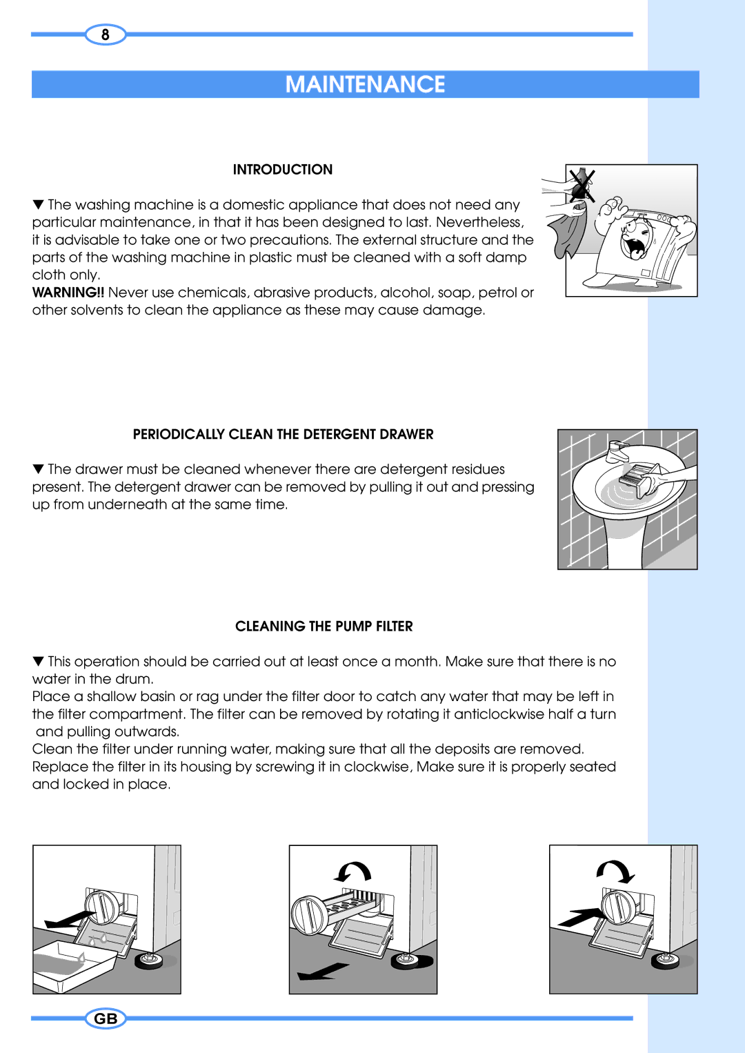 Smeg 633ST manual Maintenance, Introduction 