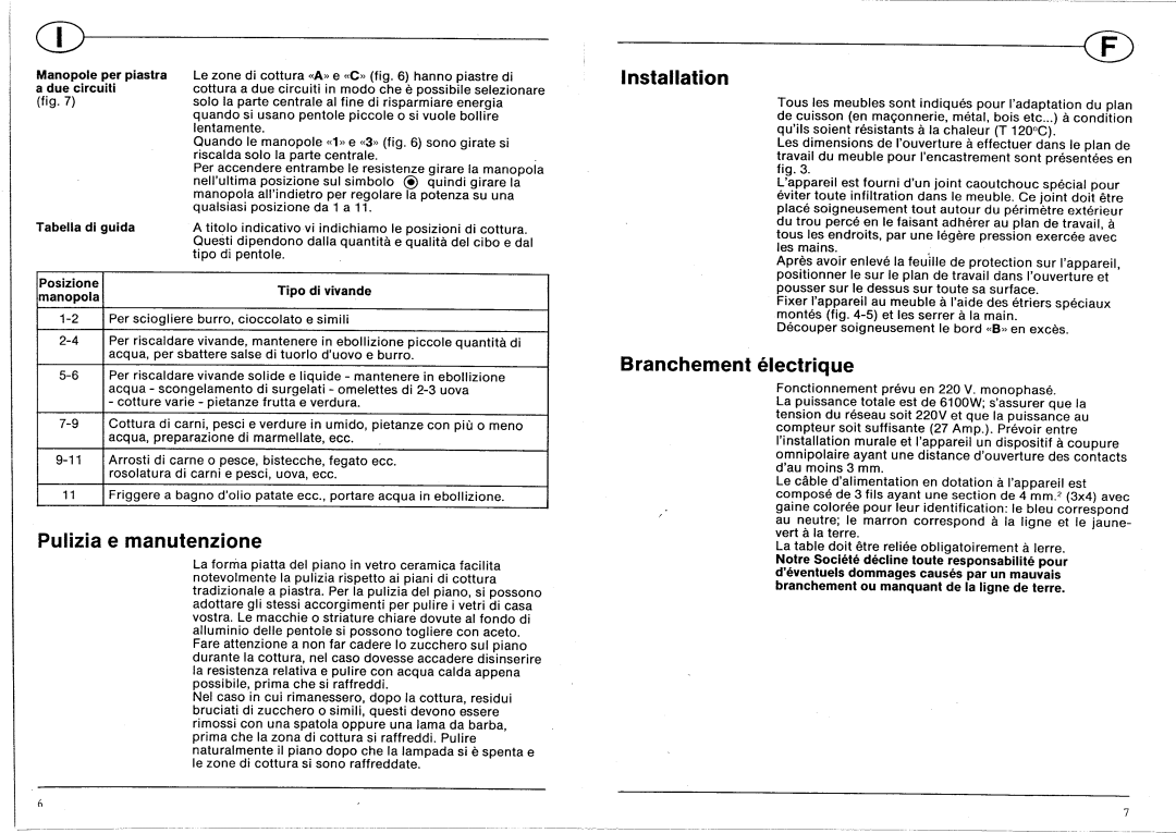 Smeg 38/2C002, 91 477 0922, 38/2C101 manual 