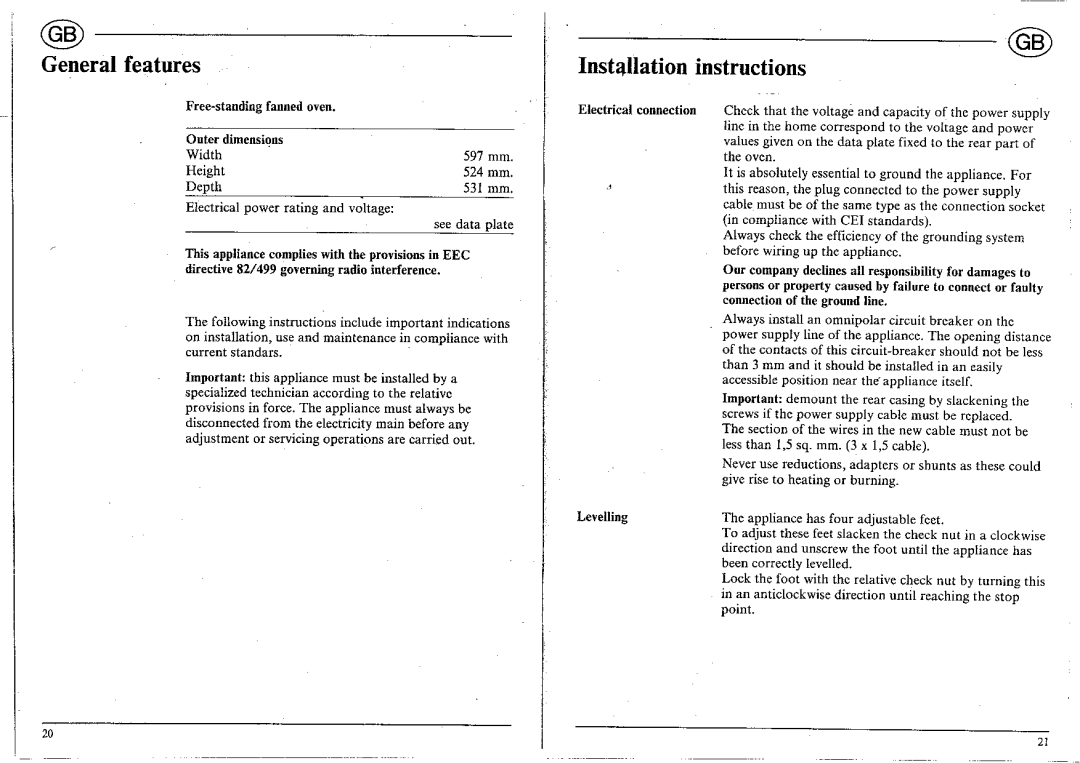 Smeg 91 477 1153 02 manual 