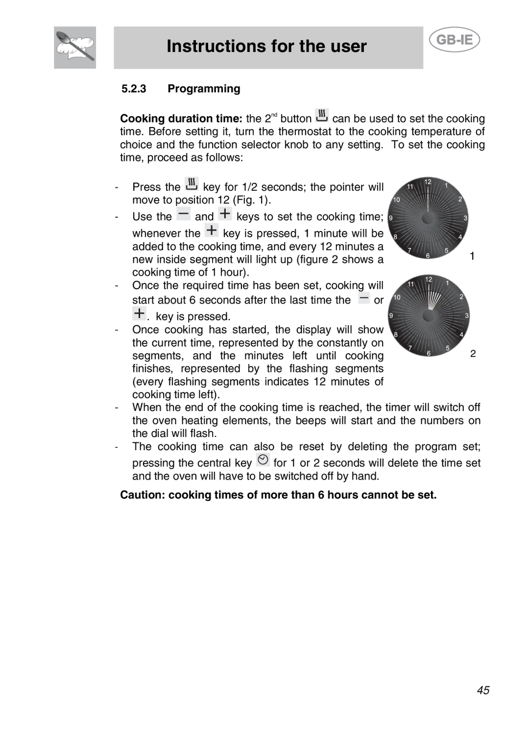 Smeg A42A-2, A42-2, A42A-5, A42-5 manual Programming 