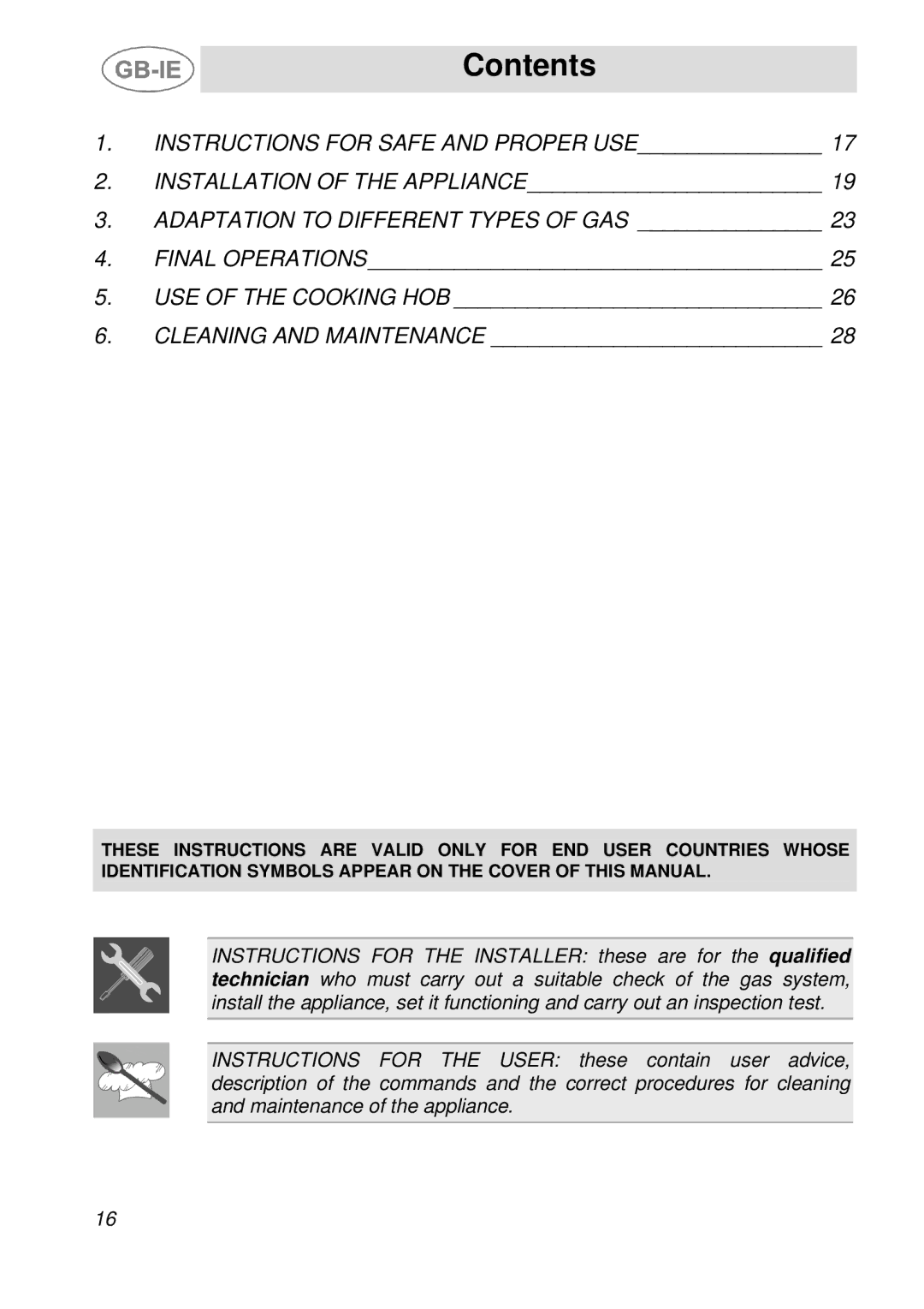 Smeg AS21T76F manual Contents 