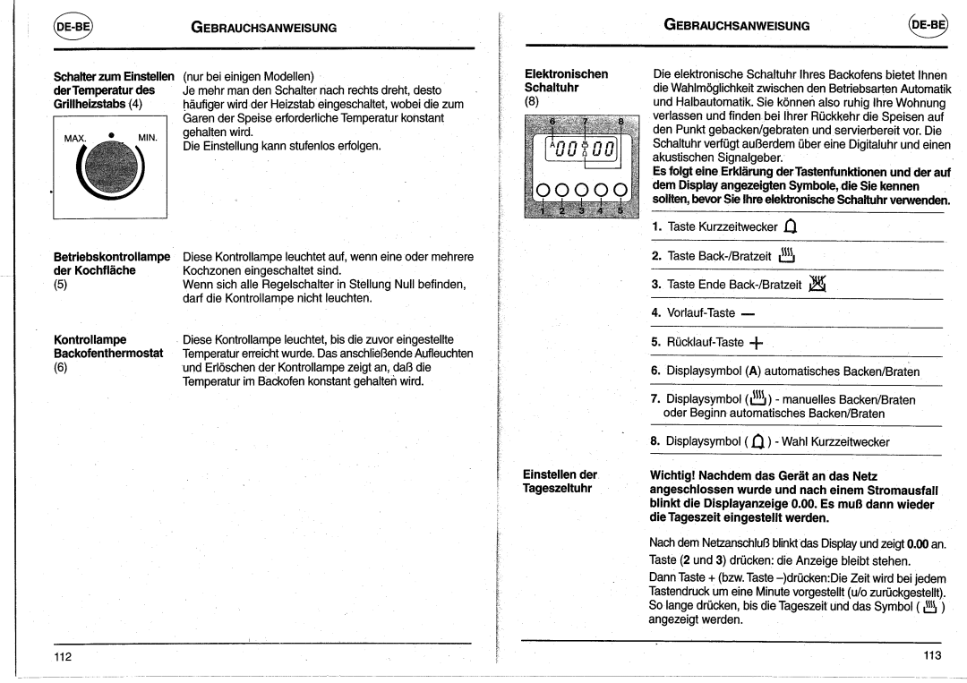 Smeg CBE66MF manual 