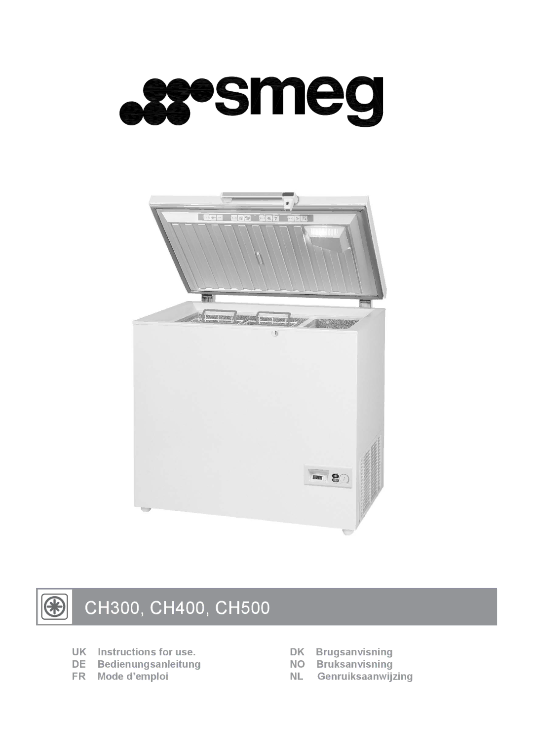 Smeg manual CH300, CH400, CH500 