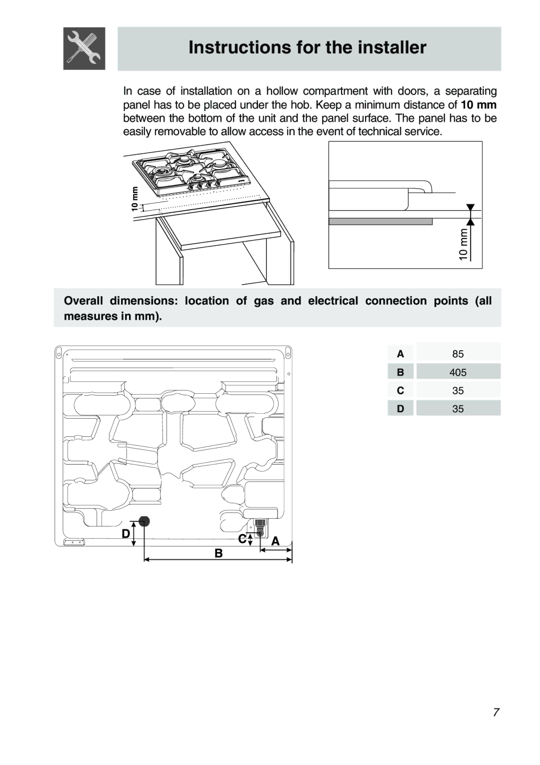 Smeg CIR60X3 manual 405 